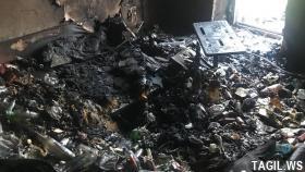 Пожар в жилом доме №43 по улице Красногвардейская